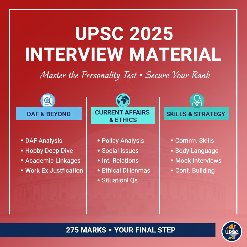 FREE UPSC CSE INTERVIEW MATERIAL 2025