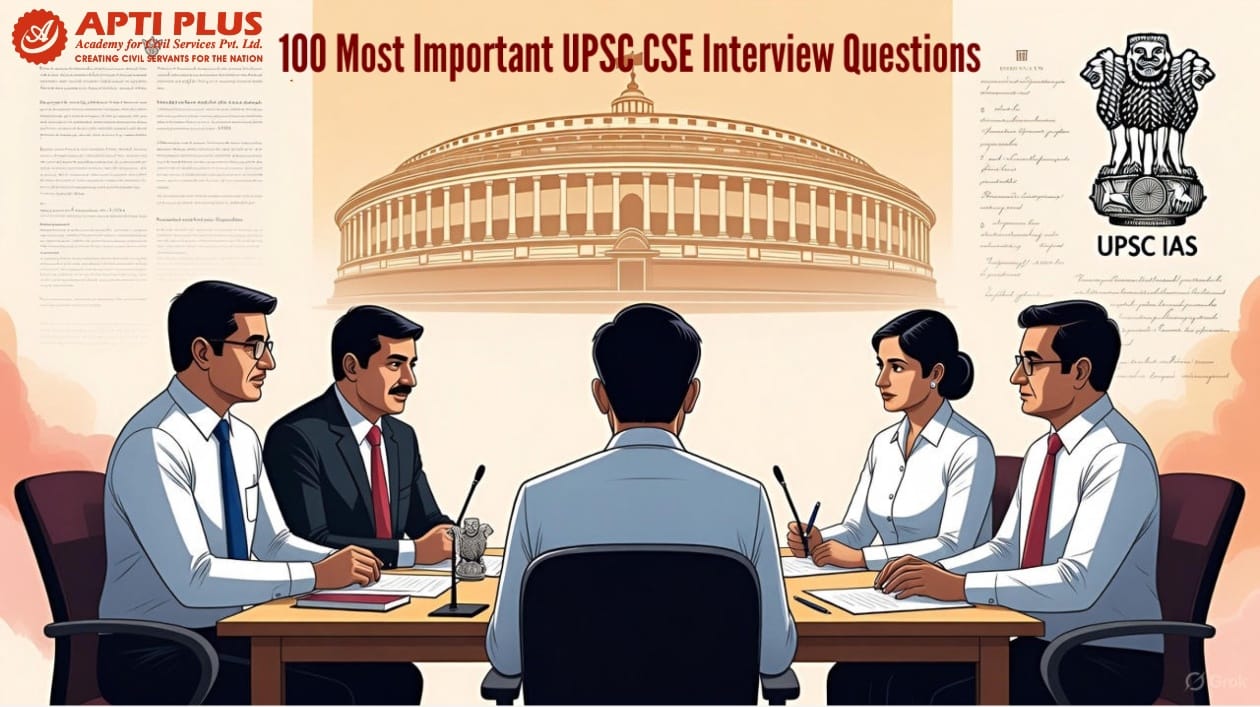 100 Most Important UPSC IAS Interview Questions