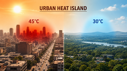 URBAN HEAT ISLAND: MITIGATING EFFECT FOR CLIMATE-RESILIENT INDIAN CITIES